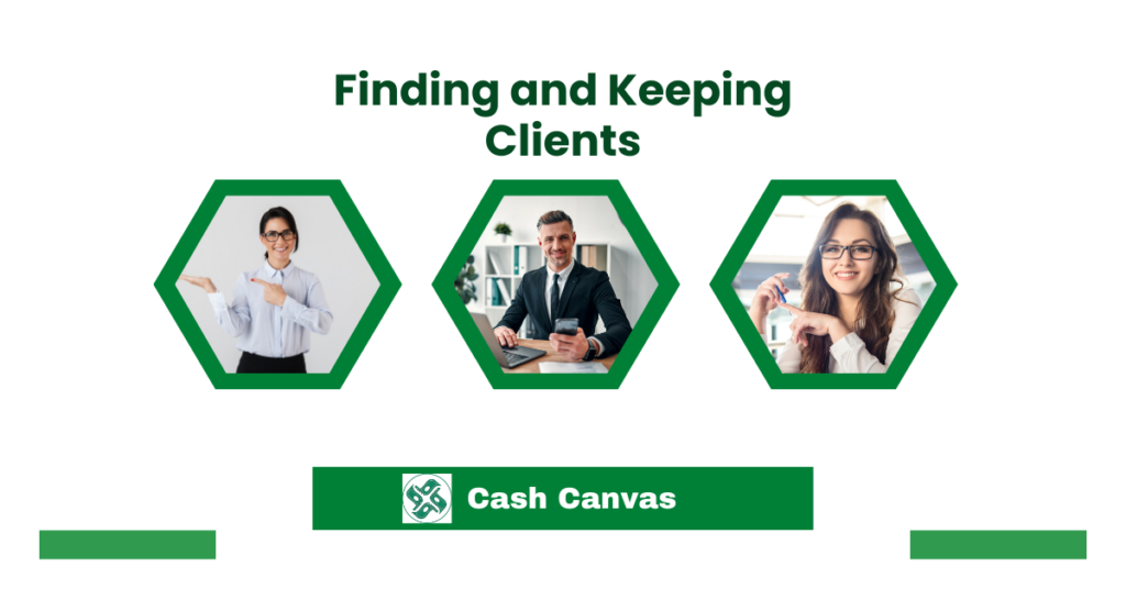 developement and IT services for finding and keeping clients with cashcanvas.net