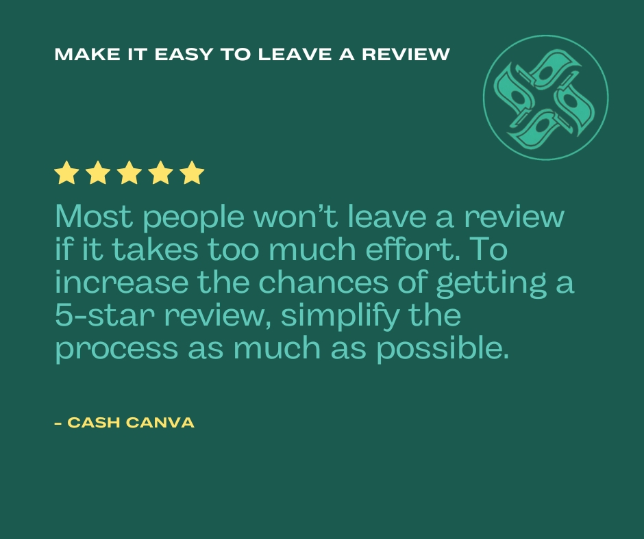 5 STAR REVIEW - Make It Easy to Leave a Review
